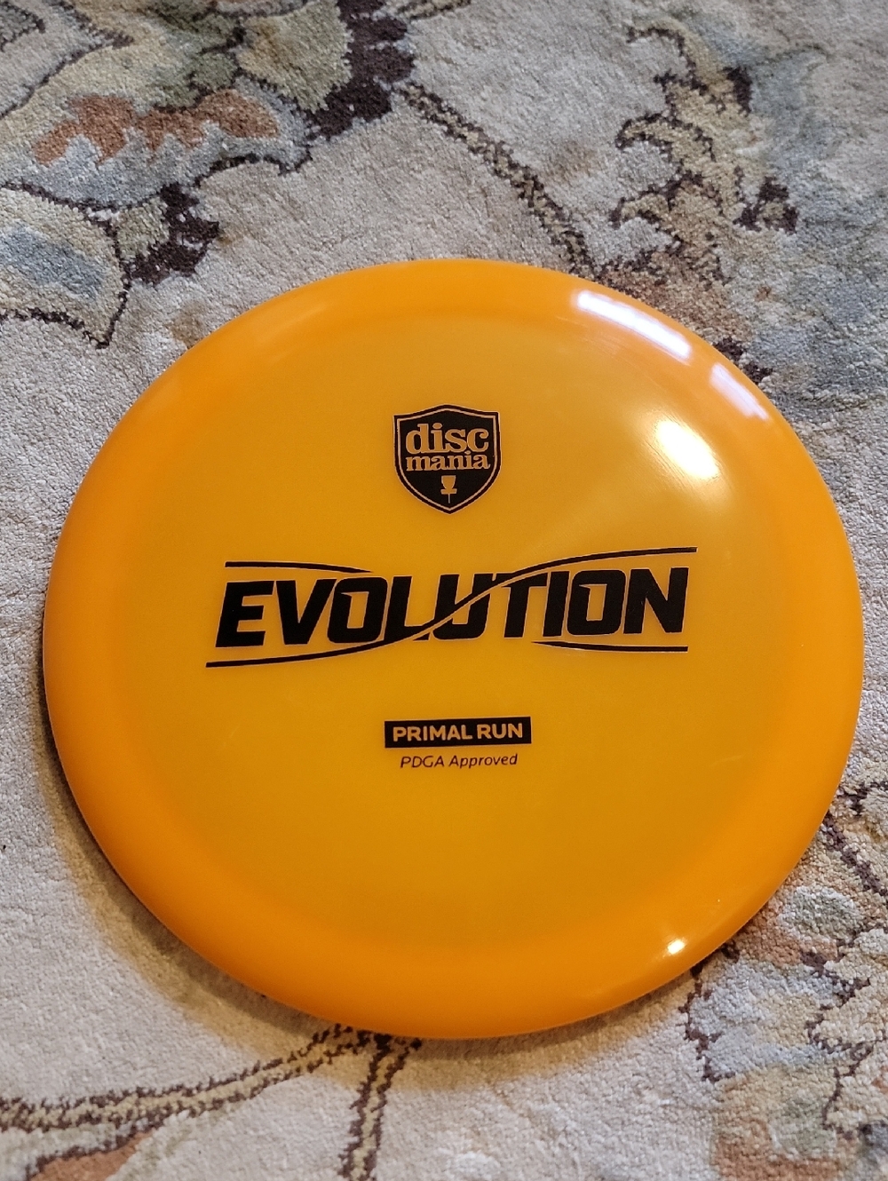 NEW Discmania Evolution Paradigm Primal 1st Run Disc Golf Driver -173G Orange